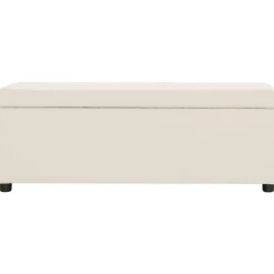 vidaXL Bancos-Banco con espacio de almacenaje 116 cm poliéster color