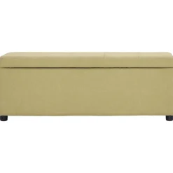 vidaXL Bancos-Banco con espacio de almacenaje 116 cm poliéster