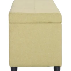 vidaXL Bancos-Banco con espacio de almacenaje 116 cm poliéster