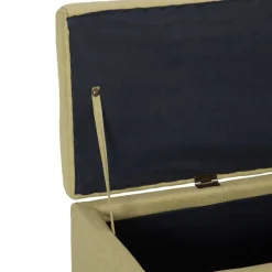 vidaXL Bancos-Banco con espacio de almacenaje 116 cm poliéster