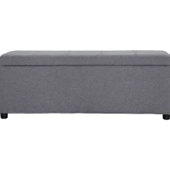 vidaXL Bancos-Banco con espacio de almacenaje 116 cm poliéster