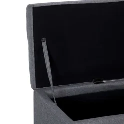 vidaXL Bancos-Banco con espacio de almacenaje 116 cm poliéster