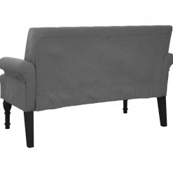 vidaXL Bancos-Banco con respaldo Tela 120x62x75,5 cm