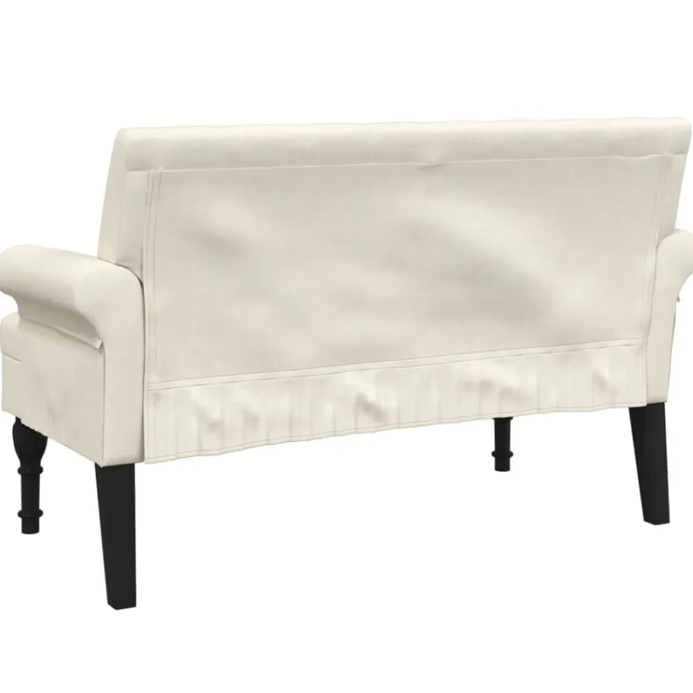 vidaXL Banco con respaldo 120x62x75,5 cm Lino Hot