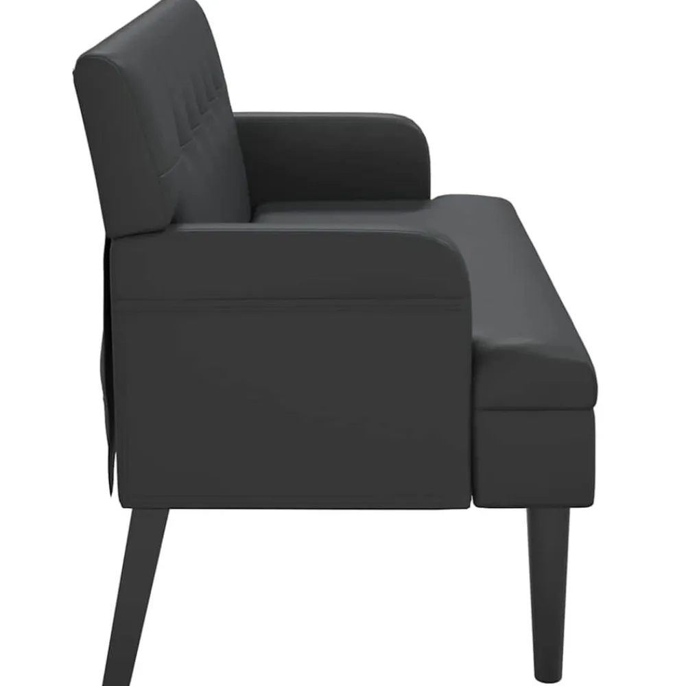 vidaXL Bancos-Banco con respaldo 112x65,5x75 cm Cuero sintético