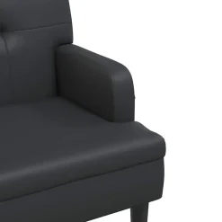vidaXL Bancos-Banco con respaldo 112x65,5x75 cm Cuero sintético