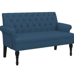 vidaXL Bancos-Banco con respaldo tela 120x62x75,5 cm