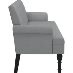 vidaXL Bancos-Banco con respaldo tela 120x62x75,5 cm