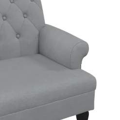 vidaXL Bancos-Banco con respaldo tela 120x62x75,5 cm