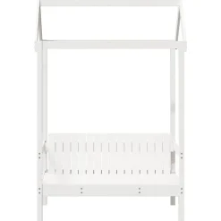 vidaXL Bancos-Banco con techo madera maciza de pino 117,5x70x176,5 cm