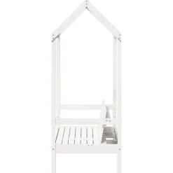 vidaXL Bancos-Banco con techo madera maciza de pino 117,5x70x176,5 cm