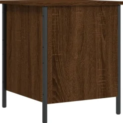 vidaXL Banco de almacenaje madera ingeniería roble marrón 40x42,5x50cm Marrón roble Online