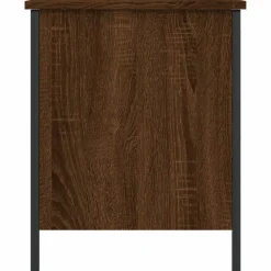 vidaXL Banco de almacenaje madera ingeniería roble marrón 40x42,5x50cm Marrón roble Online