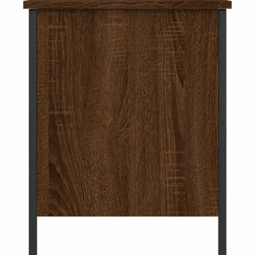vidaXL Banco de almacenaje madera ingeniería roble marrón 40x42,5x50cm Marrón roble Online