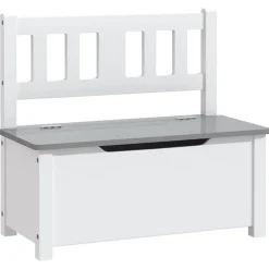Niños vidaXL Mobiliario Para Bebés Y Niños Pequeños-Banco de almacenaje para niños MDF 60x30x55 cm