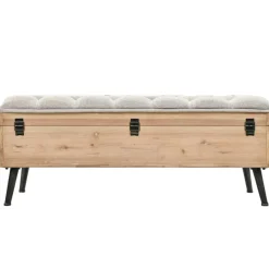vidaXL Bancos-Banco de almacenaje madera maciza de abeto 110 cm