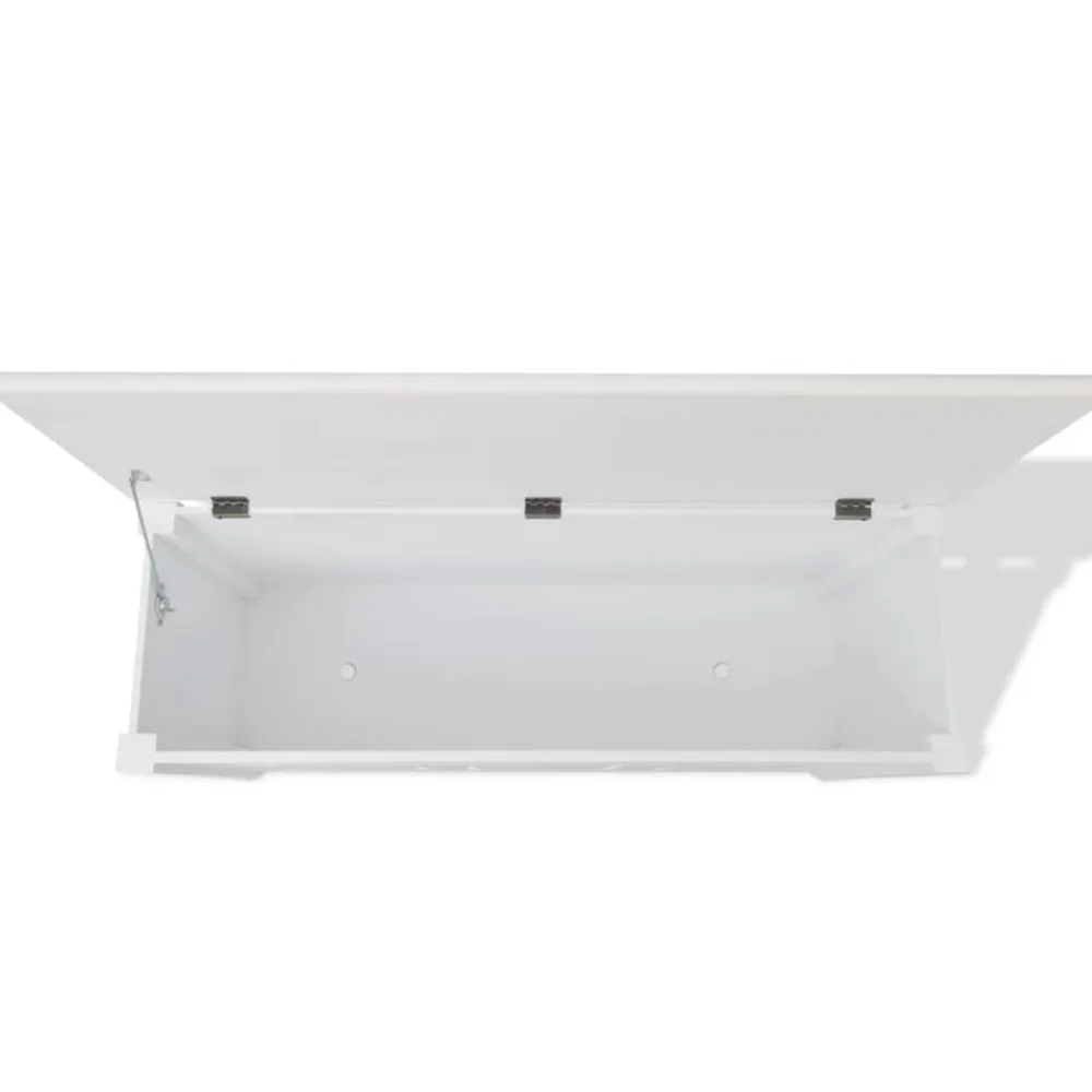 vidaXL Banco de almacenamiento estilo barroco MDF blanco Best