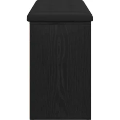 vidaXL Banco de almacenamiento 102 x 32 x 50 cm Roble negro Online