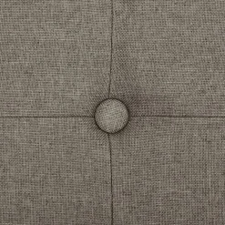 vidaXL Bancos-Banco de almacenamiento plegable lino sintético gris taupe