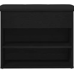 vidaXL Bancos-Banco de almacenamiento con estante 62 x 32 x 50 cm