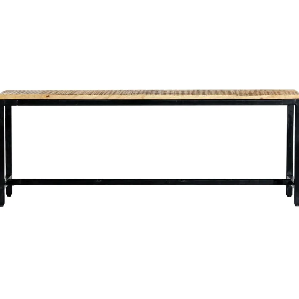 vidaXL Banco de comedor madera maciza de mango en bruto 120 cm Clearance
