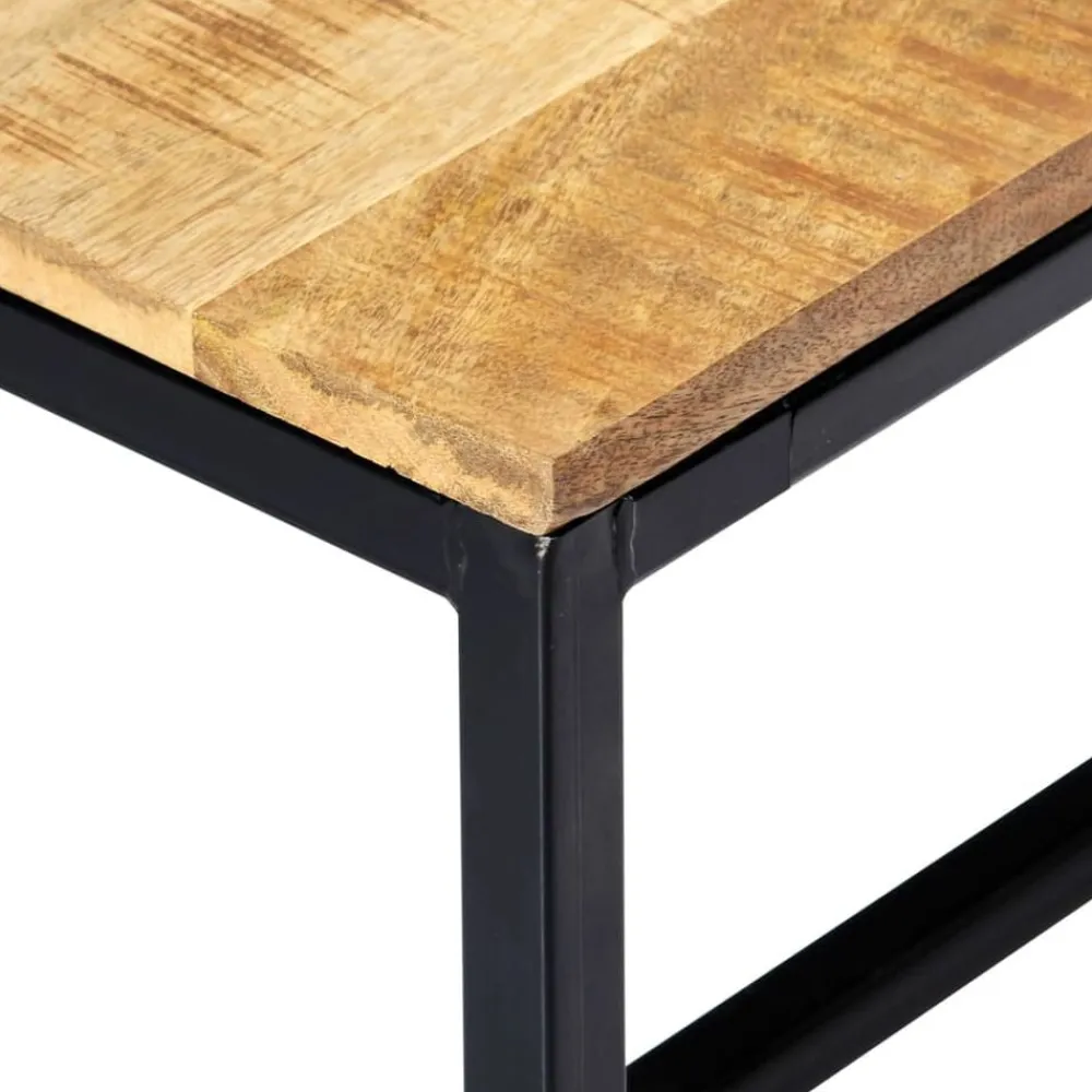 vidaXL Banco de comedor madera maciza de mango en bruto 120 cm Clearance