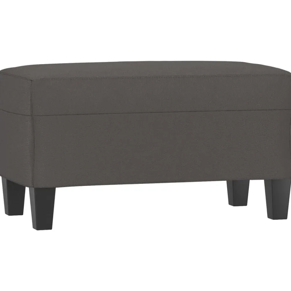 vidaXL Bancos-Banco de cuero sintético 70x35x41 cm