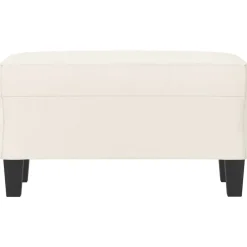 vidaXL Banco de cuero sintético color 70x35x41 cm Crema Online