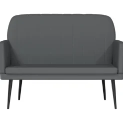 vidaXL Bancos-Banco de cuero sintético 107x80x81 cm