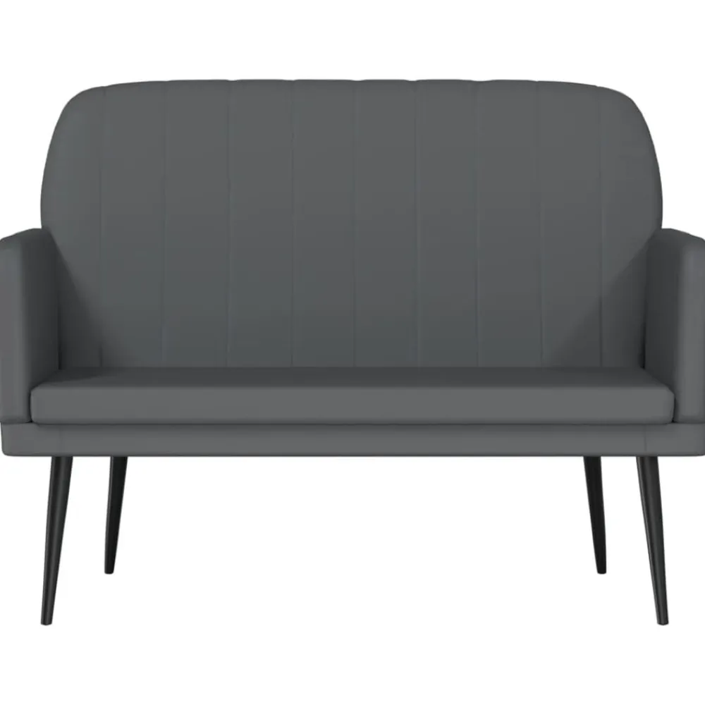 vidaXL Bancos-Banco de cuero sintético 107x80x81 cm