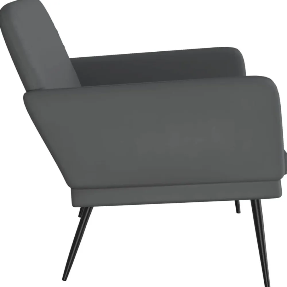 vidaXL Bancos-Banco de cuero sintético 107x80x81 cm