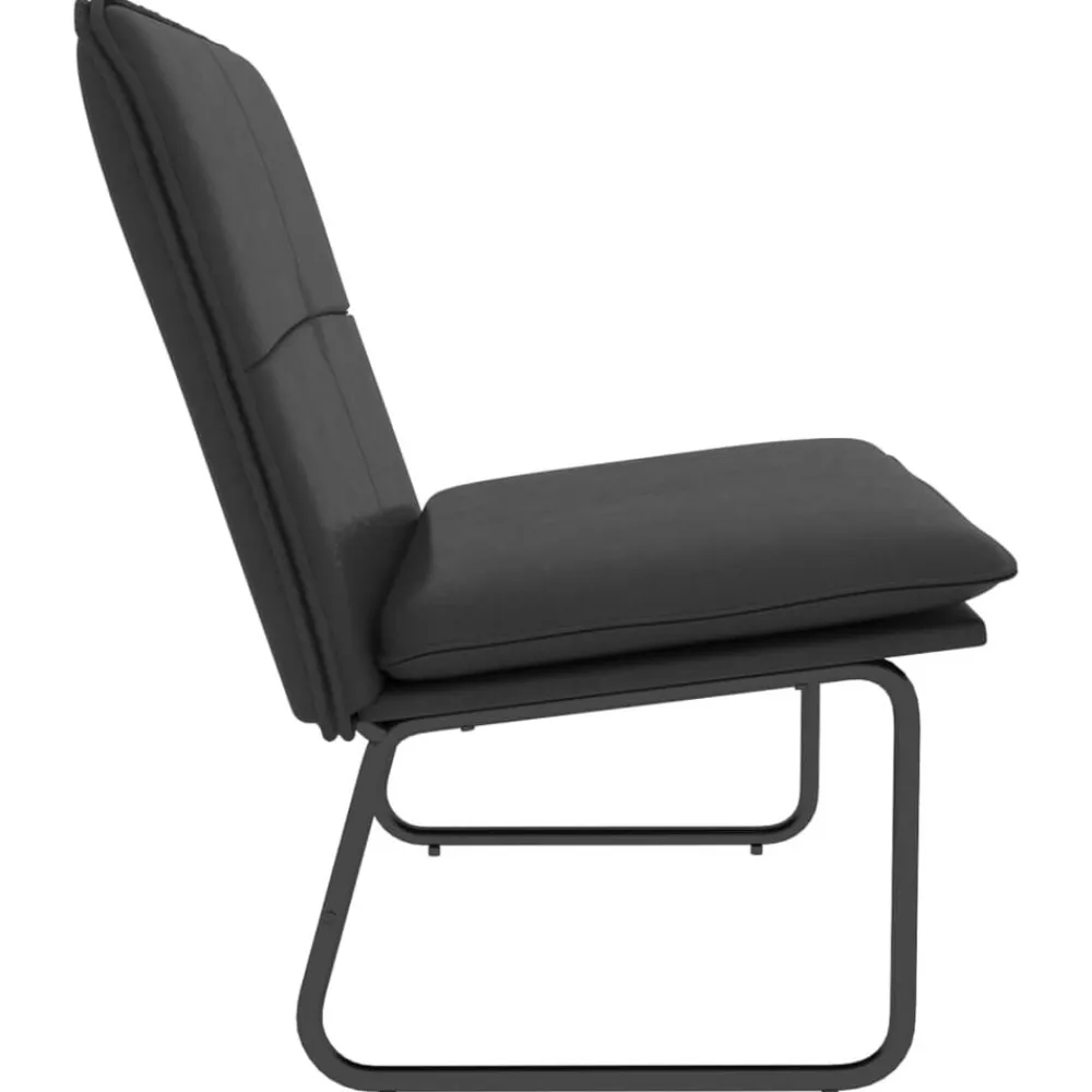 vidaXL Banco de cuero sintético 100x75x76 cm Negro Outlet