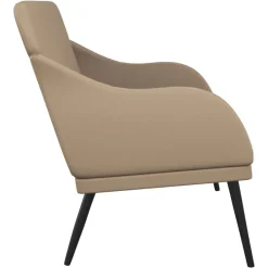 vidaXL Banco de cuero sintético color 110x76x80 cm Capuchino Hot