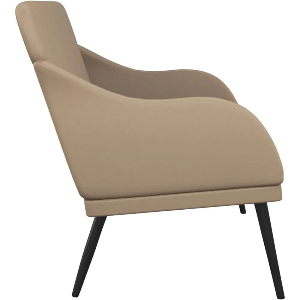 vidaXL Banco de cuero sintético color 110x76x80 cm Capuchino Hot