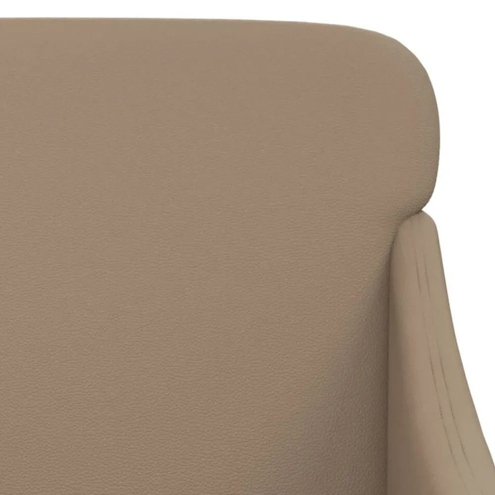 vidaXL Banco de cuero sintético color 110x76x80 cm Capuchino Hot