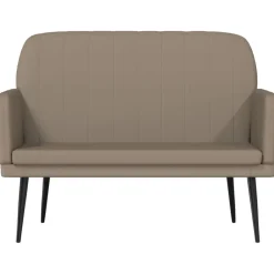 vidaXL Bancos-Banco de cuero sintético color 107x80x81 cm