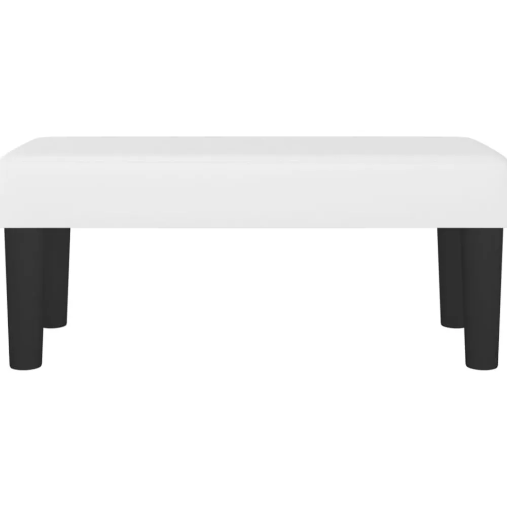 vidaXL Banco de cuero sintético 70x30x30 cm Blanco Online