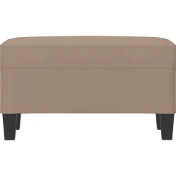 vidaXL Banco de cuero sintético color 70x35x41 cm Capuchino Discount