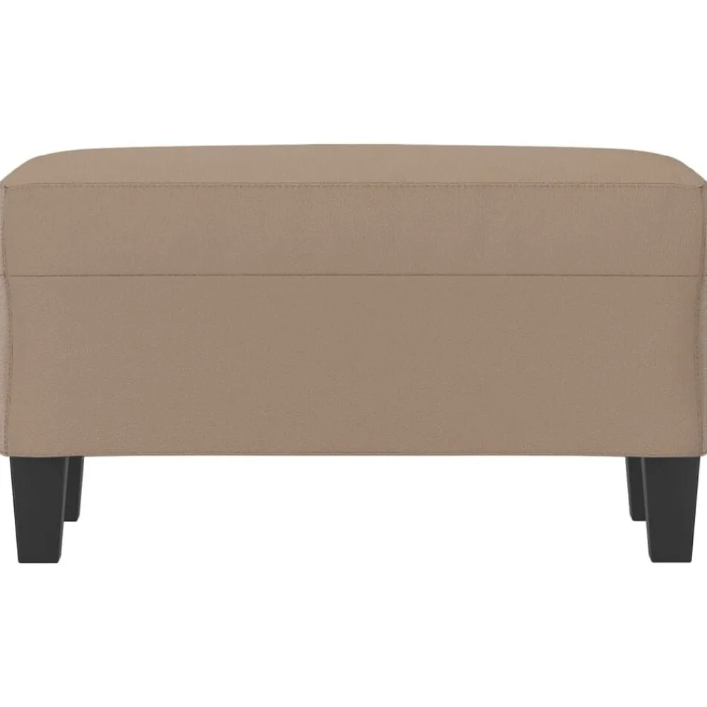 vidaXL Banco de cuero sintético color 70x35x41 cm Capuchino Discount