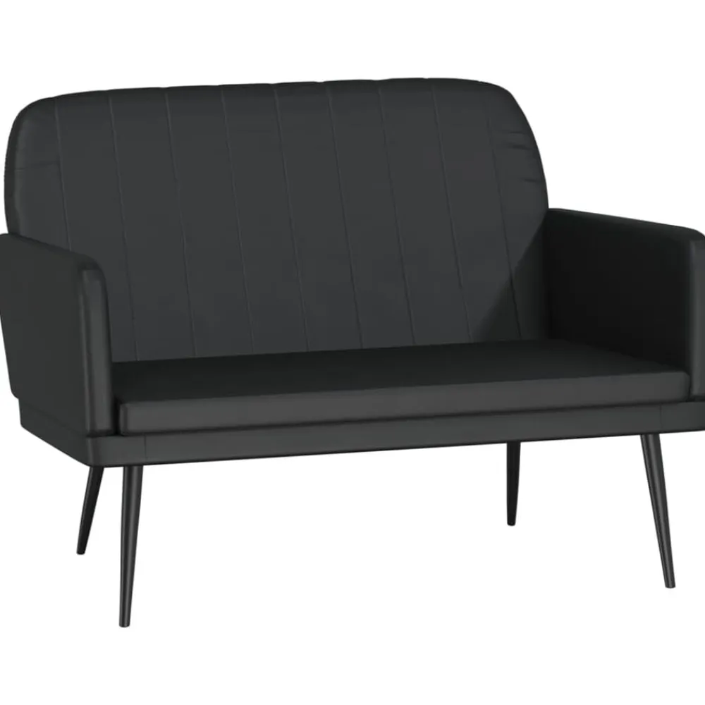 vidaXL Bancos-Banco de cuero sintético 107x80x81 cm