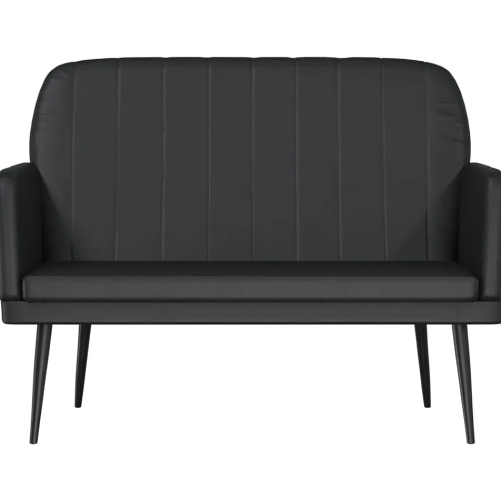 vidaXL Bancos-Banco de cuero sintético 107x80x81 cm