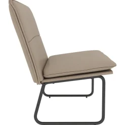vidaXL Banco de cuero sintético color 100x75x76 cm Capuchino Clearance