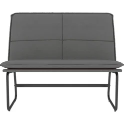 vidaXL Bancos-Banco de cuero sintético 100x75x76 cm