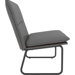 vidaXL Bancos-Banco de cuero sintético 100x75x76 cm