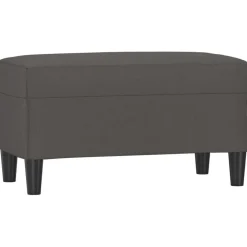 vidaXL Banco de cuero sintético 70x35x41 cm Gris Online