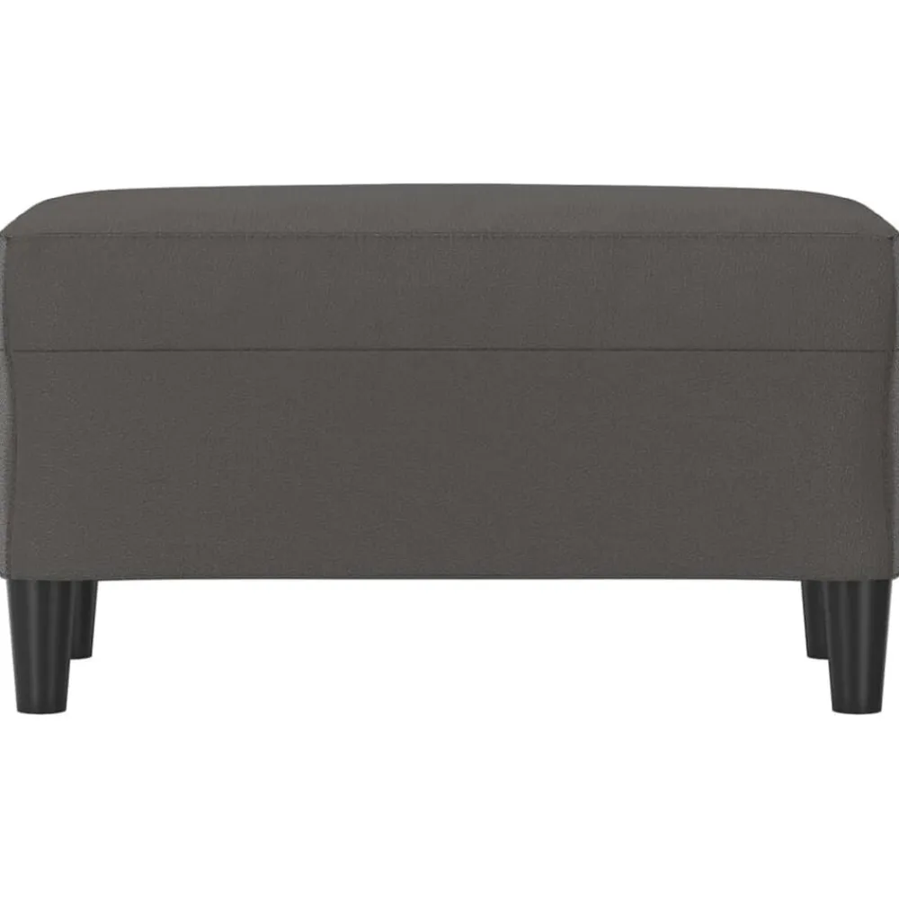 vidaXL Banco de cuero sintético 70x35x41 cm Gris Online