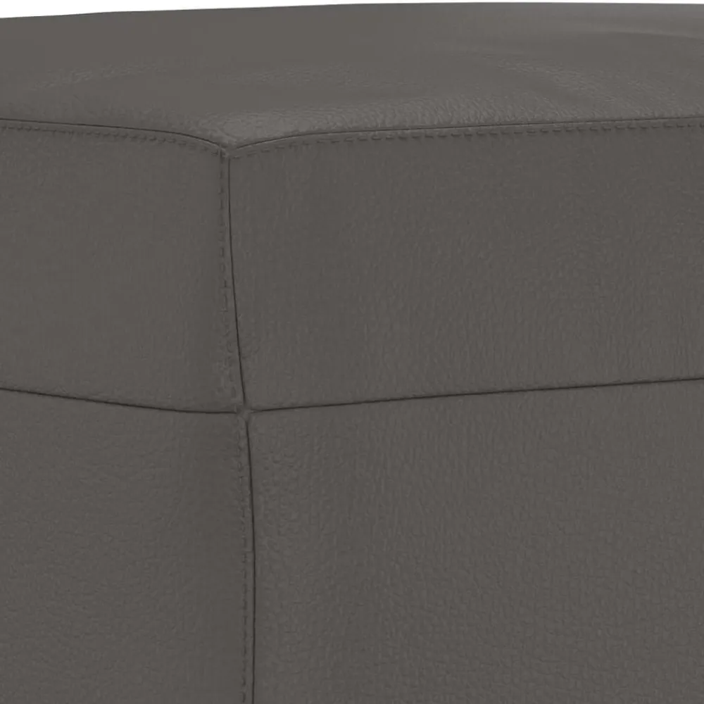 vidaXL Banco de cuero sintético 70x35x41 cm Gris Online