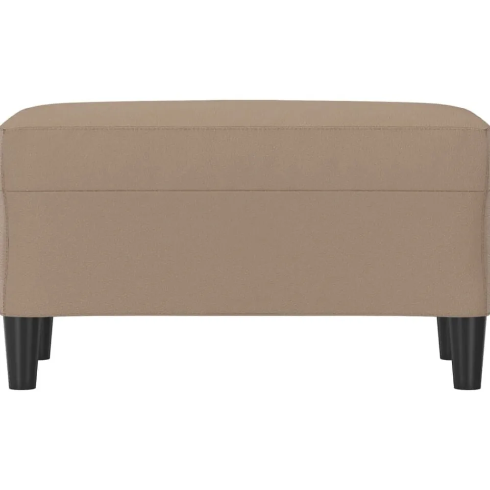 vidaXL Banco de cuero sintético color 70x35x41 cm Capuchino
