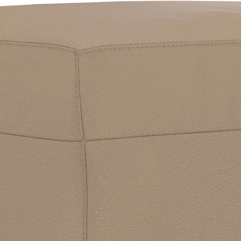 vidaXL Banco de cuero sintético color 70x35x41 cm Capuchino