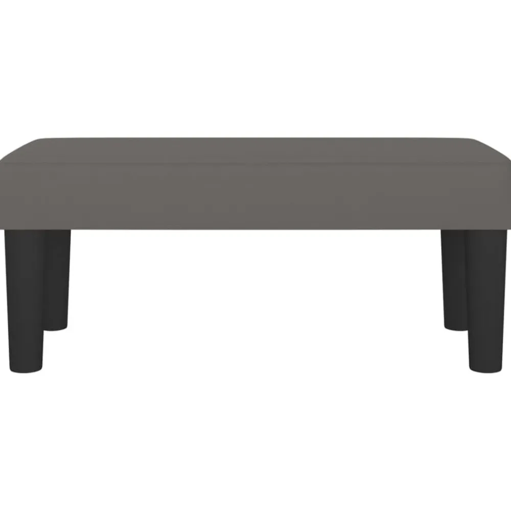 vidaXL Banco de cuero sintético 70x30x30 cm Gris Hot